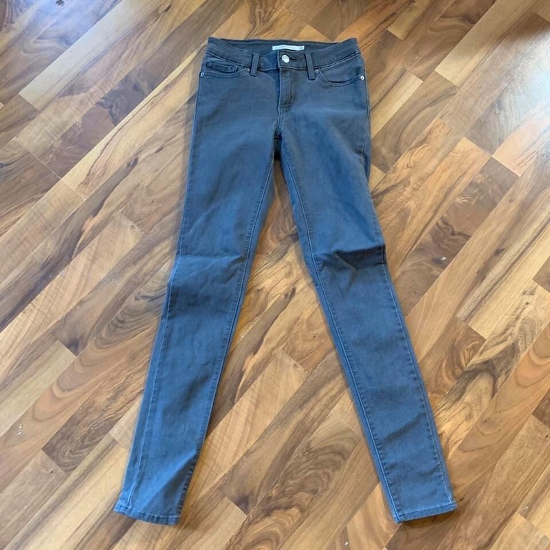 levi's 711 skinny grey